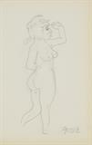 LOT 73: ATTRIBUTED TO GEORGE GROSZ
(German, 1893-1959)
Untitled
Pencil on paper
