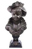 LOT 80: A CONTINENTAL PATINATED METAL BUST