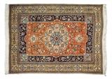 LOT 90: A TABRIZ STYLE WOOL RUG