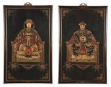 LOT 184: A PAIR OF DECORATIVE CHINESE COROMANDEL PANELS