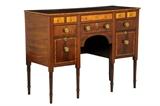 LOT 214: AN AMERICAN SIDEBOARD, ATTRIBUTED TO JUDKINS & SENTER, PORTSMOUTH, NEW HAMPSHIRE, CIRCA 1805