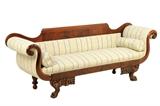 LOT 217: AN AMERICAN EMPIRE STYLE SETTEE