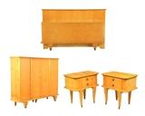 LOT 236: AN ART DECO STYLE BEDROOM SUITE