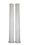 LOT 245: A PAIR OF PALATIAL WOOD ARCHITECTURAL COLUMNS