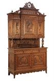 LOT 246: A FRENCH BRITTANY STYLE BUFFET A DEUX CORPS