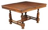 LOT 247: A FRENCH BRITTANY STYLE DINING TABLE