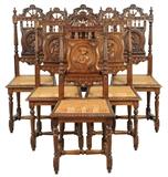 LOT 248: A SET OF SIX FRENCH BRITTANY STYLE CHAIRS