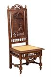 LOT 256: A FRENCH BRITTANY STYLE HALL CHAIR