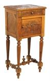 LOT 258: A FRENCH LOUIS XIII STYLE BEDSIDE CABINET
