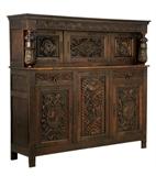 LOT 257: A FRENCH BRITTANY STYLE SIDEBOARD CABINET