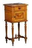 LOT 259: A FRENCH LOUIS XIII STYLE BEDSIDE CABINET