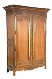 LOT 262: A FRENCH LOUIS XV STYLE ARMOIRE