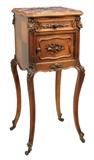 LOT 269: A FRENCH LOUIS XV STYLE BEDSIDE CABINET