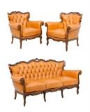 LOT 290: A FRENCH LOUIS XV STYLE SALON SUITE