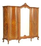 LOT 292: A FRENCH LOUIS XV STYLE PARQUETRY ARMOIRE