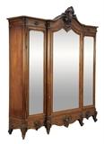 LOT 294: A FRENCH LOUIS XV STYLE ROSEWOOD ARMOIRE