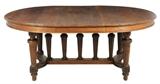 LOT 303:  A FRENCH LOUIS XVI STYLE DINING TABLE
