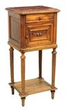 LOT 307: A FRENCH LOUIS XVI STYLE BEDSIDE CABINET