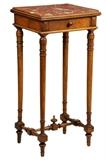 LOT 317: A LOUIS XVI STYLE PARQUETRY SIDE TABLE