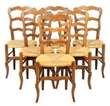LOT 330: A SET OF SIX FRENCH PROVINCIAL STYLE CHAIRS 