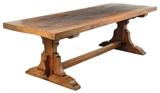 LOT 339: A FRENCH PROVINCIAL STYLE TRESTLE TABLE