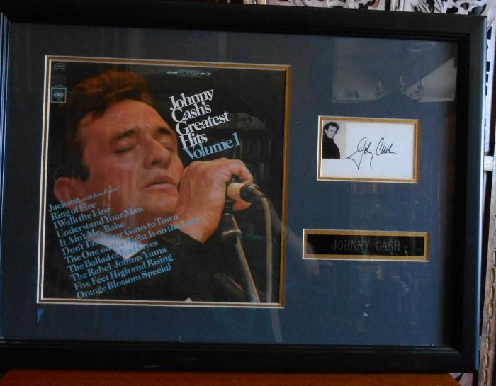 Johnny Cash signed with COA.