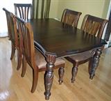 Dining room set, 6 chairs, seats up to 12