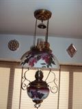 antique swag lamp, auctioneer will help you remove after Sunday's auction