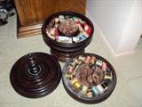 very old antique sewing kit 