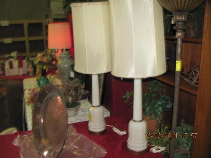Various Lamps with shades