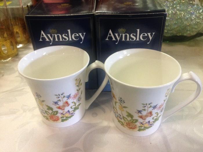 Aynsley Porcelain Coffee Cups 