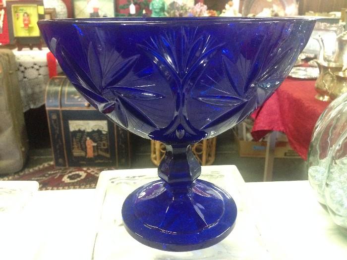 Blue Glass Womar Bowl