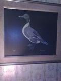 Original oil of duck. Signed. 