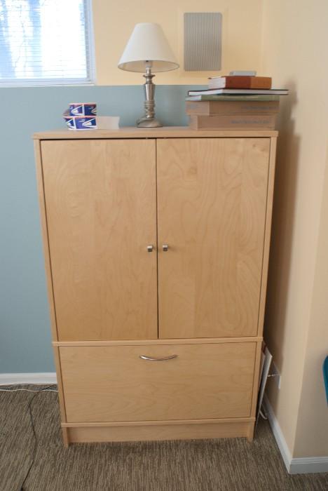 FILING CABINET AND CUPBOARD