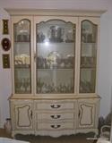 French Provincial 1970's China Hutch