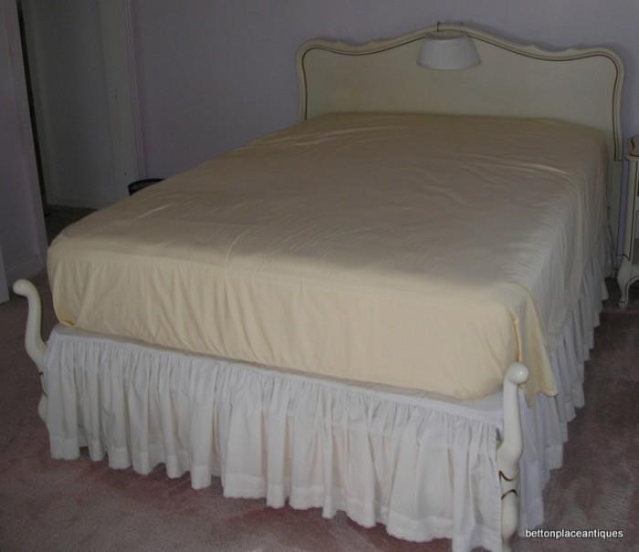 French provincial Double Bed....immaculate mattress and base