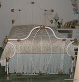 Antique Full Size Metal Bed again Mattress and base immaculate