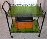 Metal and Glass Cart 1970's
