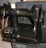 Singer Featherlite Sewing Machine and lots of accessories