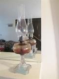 Glass kerosene lamp