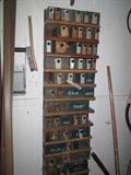 Primitive nuts/bolts cabinet