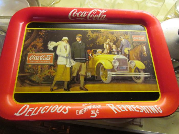 Coca Cola advertising tray