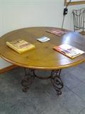 Decorative Wood and Iron Table