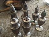 sterling silver salt and pepper shakers