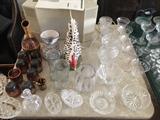 Assorted crystal and glass