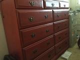 11 drawer wood dresser