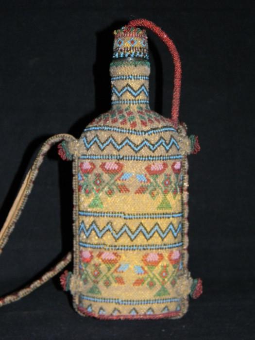 Native American Beaded Bottle c. 1900