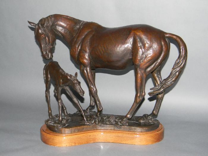 K. Friedenberg Equestrian Bronze "First Steps"