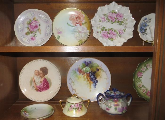 Beautiful hand painted and vintage plates