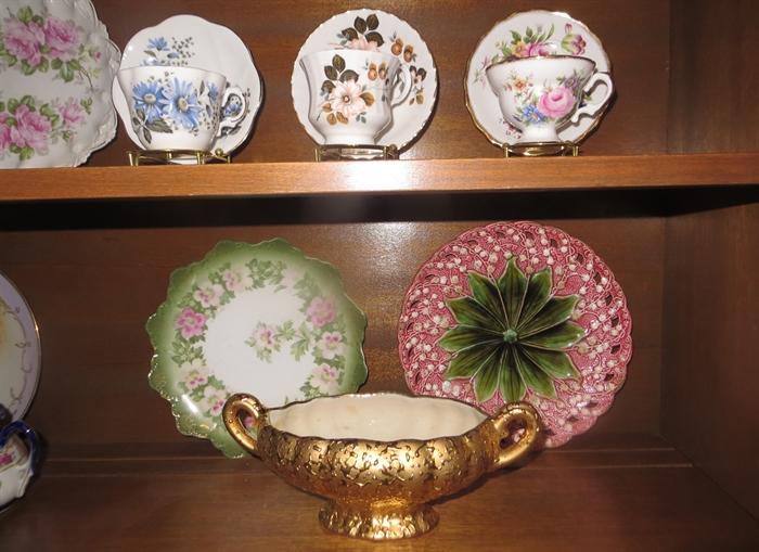 Beautiful hand painted and vintage plates